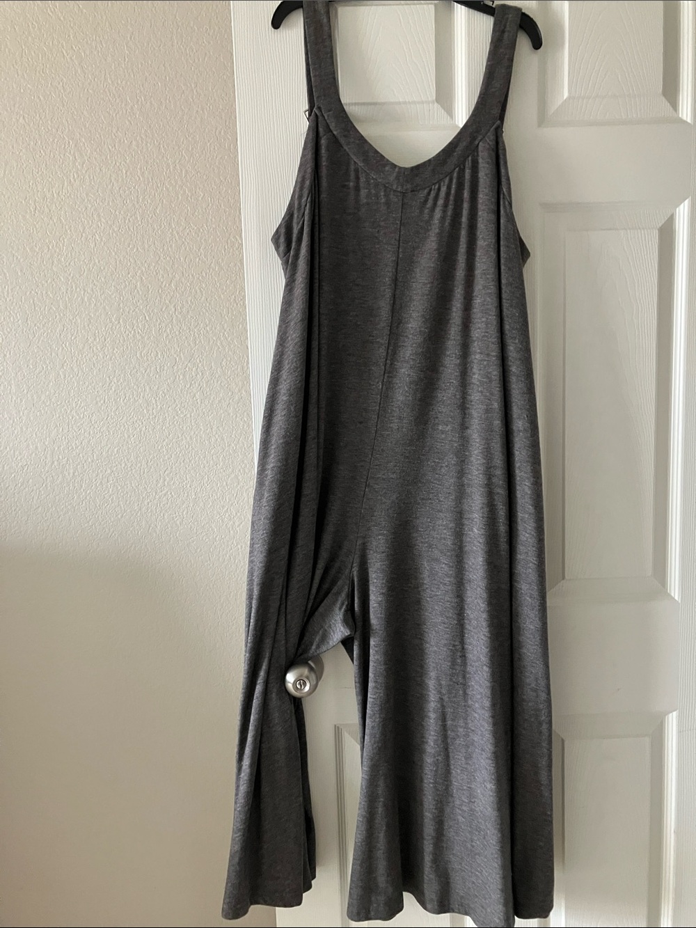 BloomChic Sleeveless Wide-Leg Jumpsuit in Charcoal